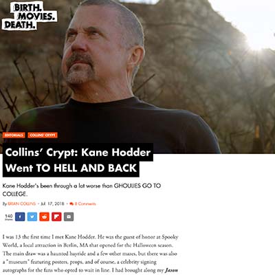 Collins’ Crypt: Kane Hodder Went TO HELL AND BACK